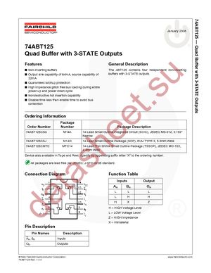 74ABT125CMTCX datasheet  